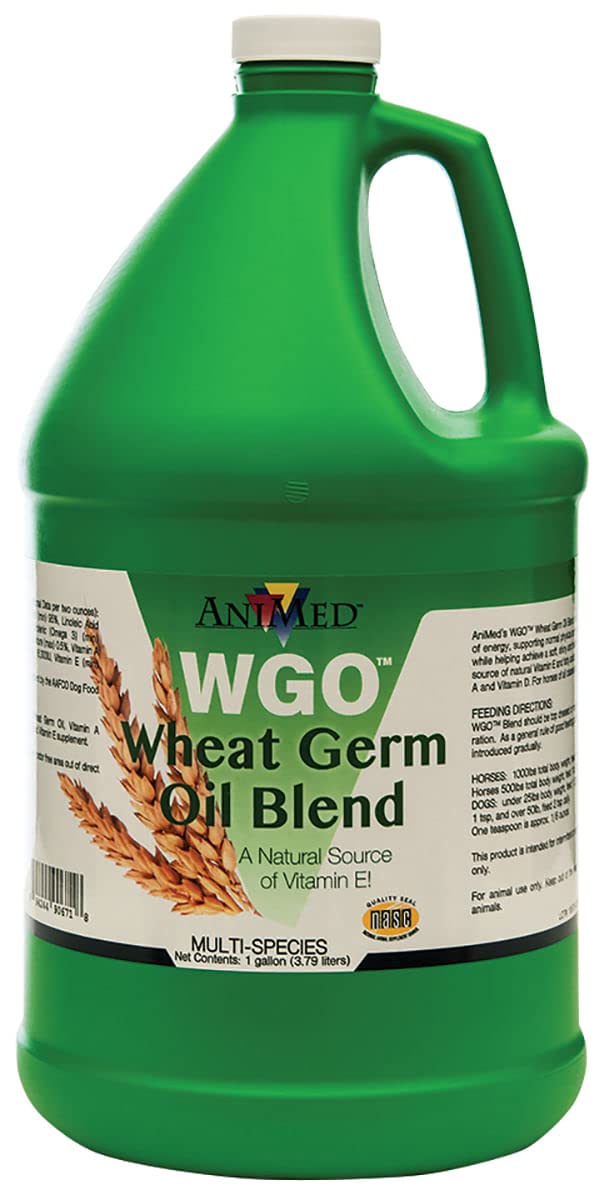 AniMed WGO Wheat Germ Oil Blend for Horses and Dogs (1 Gallon Bottle)