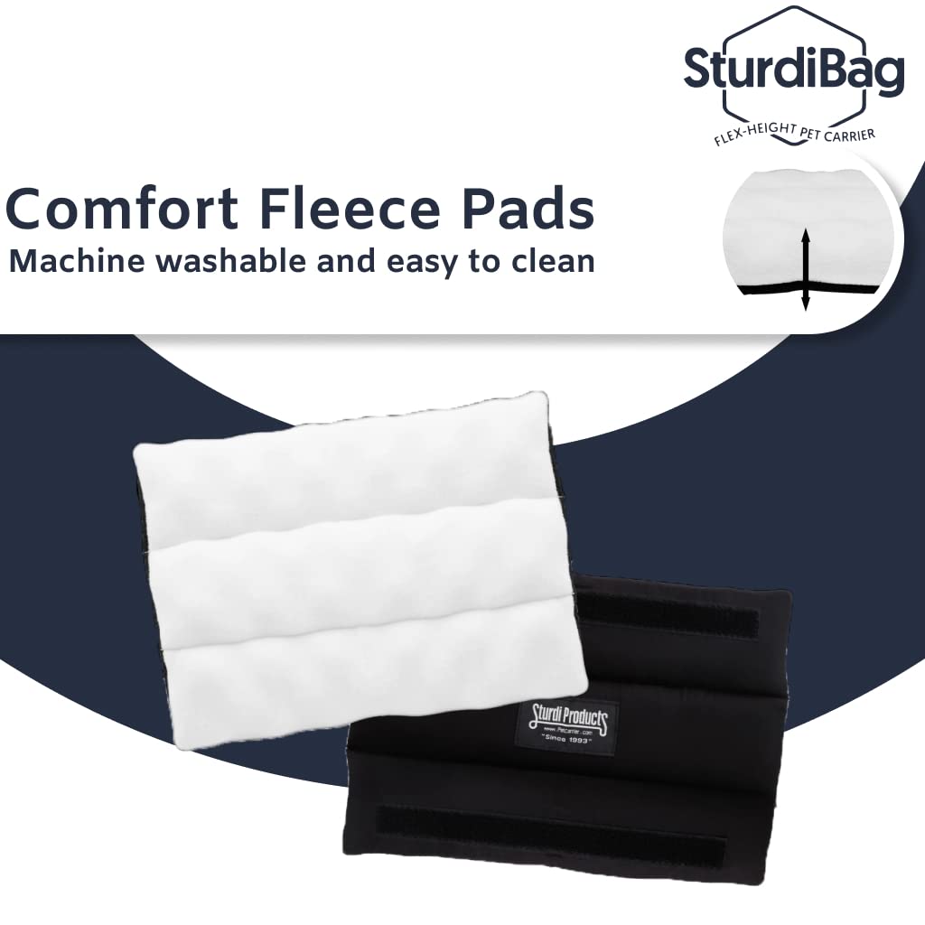 Sturdibag Xl Pet Travel Carrier: Flexible Height For Cat And Dog Soft Sided With Safety Clips And Seatbelt Straps | Smoke, 20''