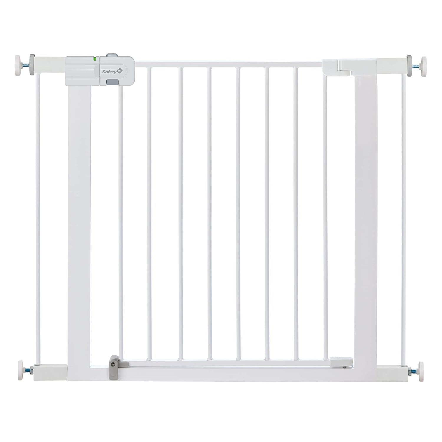 Safety 1St Easy Install Walk Thru Baby Gate For Doorways, Gate With Door, Dog Gates, Fits 29'-38', Easy Install 28' Tall, White