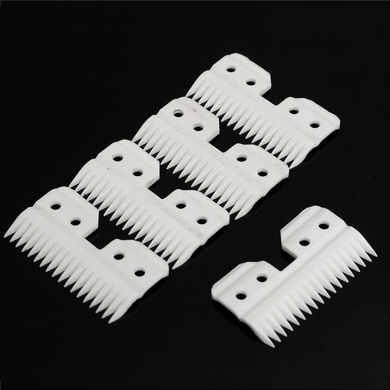 5Pcs Ceramic Blades For Most Andis Oster Wahl Ag A5 Hair Clippers Cutters Trimmer Beard Dog Grooming Blade Replacement