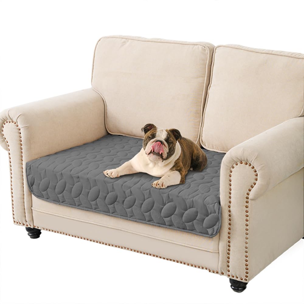 Ameritex Waterproof Pet Bed Cover Anti-Slip Dog Bed Blanket for Sofa and Furniture Waterproof New Pattern Design (Darkgrey, 30x5