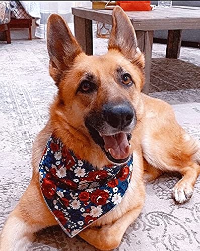 Dogwong Fall Dog Bandanas One Pack, Halloween Thanksgiving Dog Bandana, Orange Maple Leaf Pet Scarf For Boy And Girl, Holiday Bandana For Small Medium Large Dog