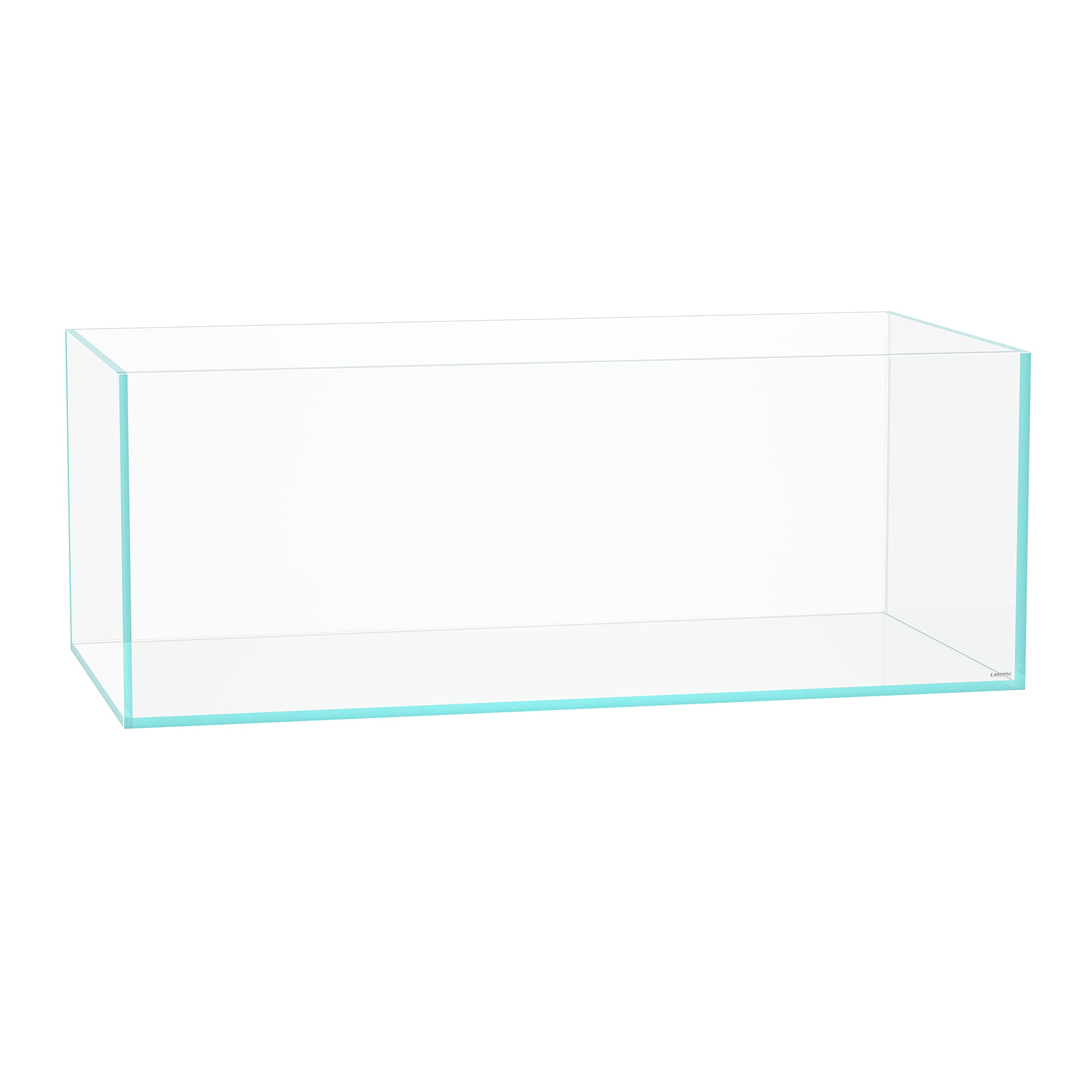LANDEN 120P 78.4 Gallon Rimless Low Iron Aquarium Tank, W47.2  D23.6  H17.7 in(120x60x45cm); 12 mm Thickness with Nano Foam Leve