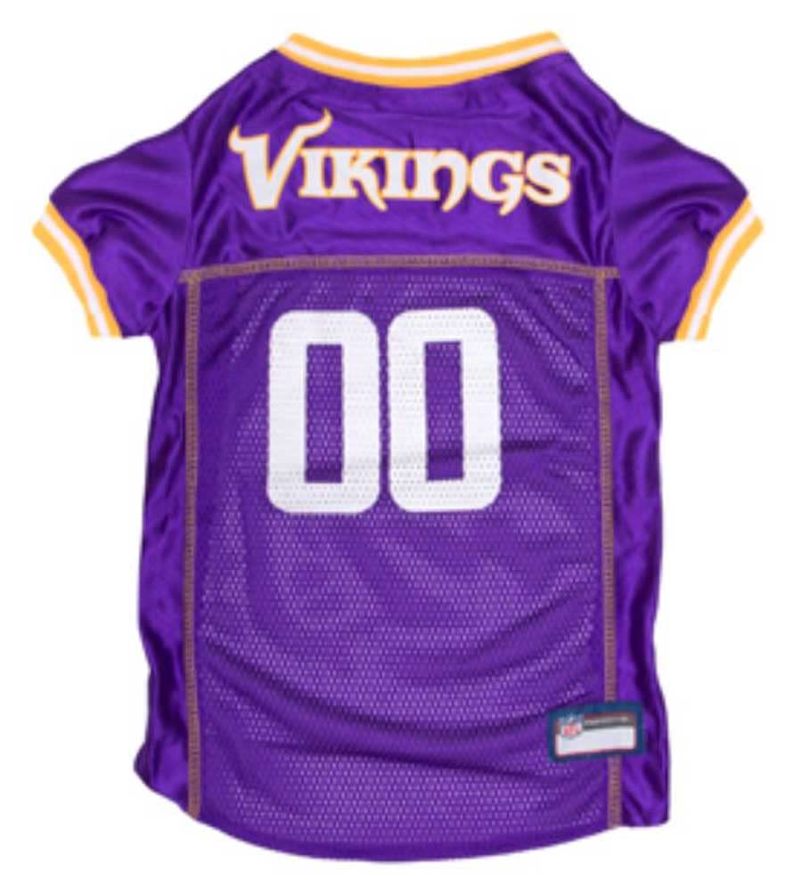 Nfl Minnesota Vikings Dog Jersey, Size: Large. Best Football Jersey Costume For Dogs & Cats. Licensed Jersey Shirt