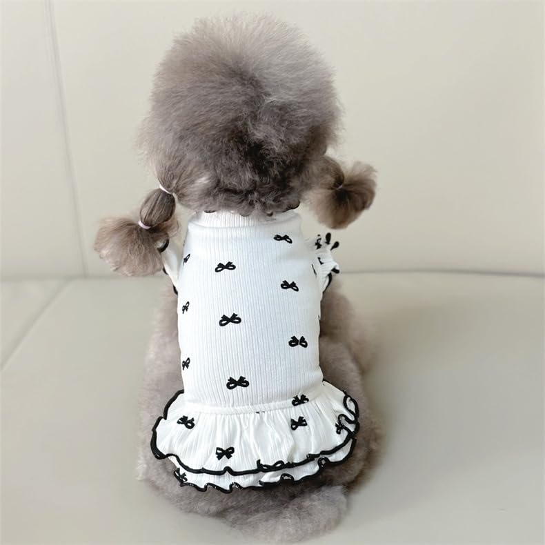 Yoolhamy Small Dog Clothes Extra Small Dogs Spring Summer Dress Cute Soft And Breathable Outfits For Female Chihuahua Shih Tzu Y