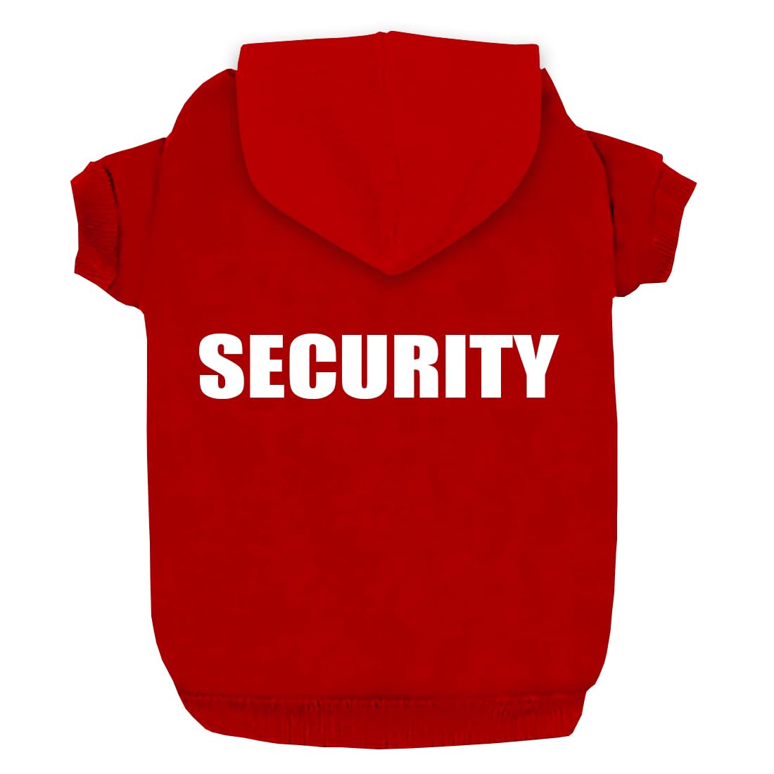 Security Dog Hoodies Dog Clothes Apparel Winter Sweatshirt Warm Sweater Cotton Puppy Small Dog Hoodie For Small Dog Medium Large Dog Cat (Red, M)