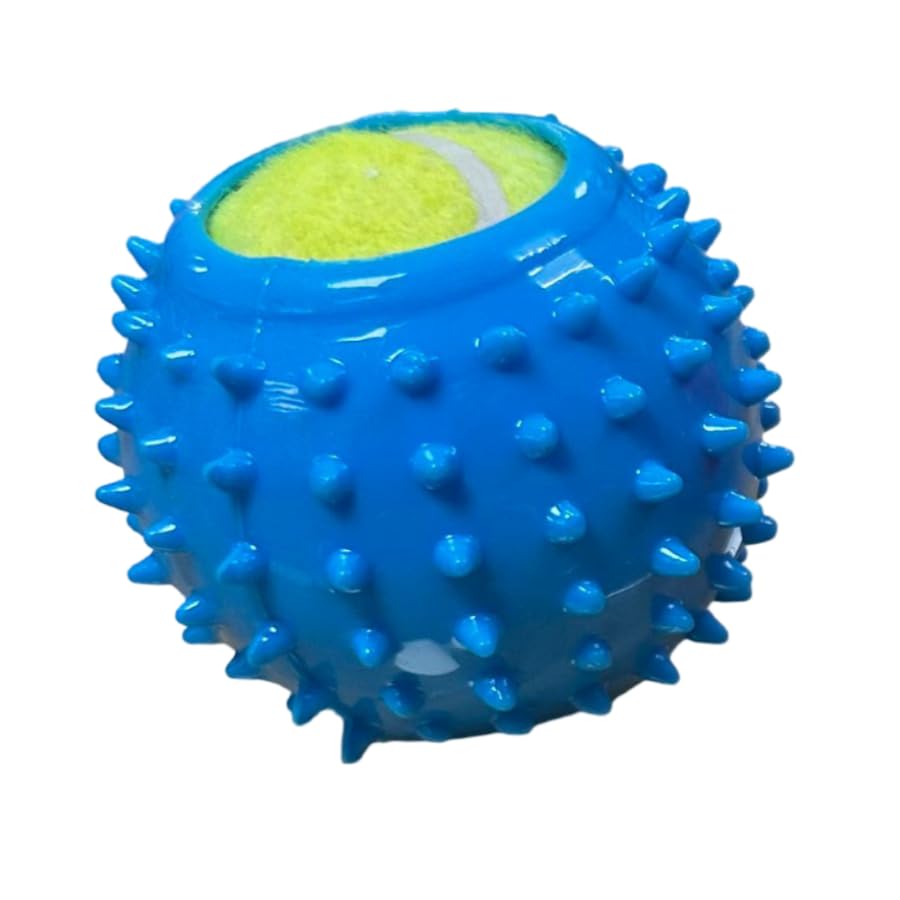 Dog Trust Aggressive Chewers Large Breed Interactive Pet Rubber with Cosco Tough Durable Dog Chew Ball Toy for Medium Dogs with 