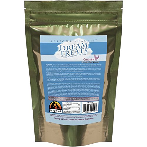 Wysong Dream Treats Chicken - for Dogs/Cats/Ferrets - Raw Food - 4.9 Ounce Bag