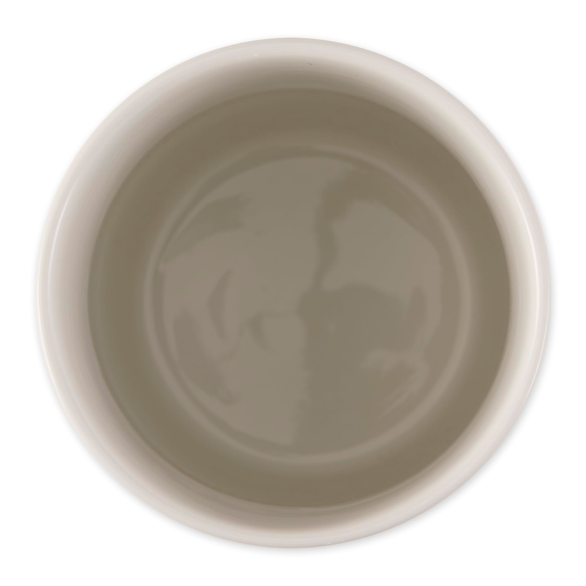 Bone Dry Ceramic Pet Treat Canister, Dishwasher Safe, 4x6.5 Terrazzo