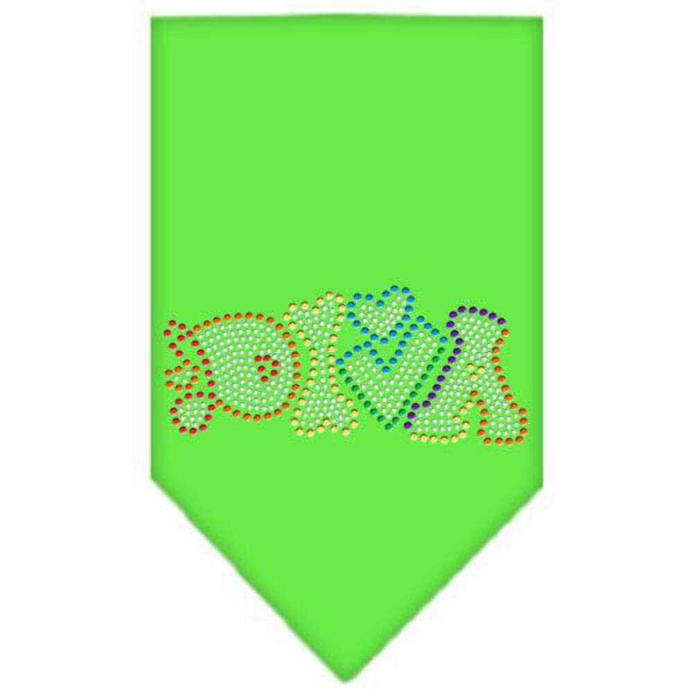 Mirage Pet Products 67-98 SMBR Technicolor Diva Rhinestone Cocoa Print Bandana, Small