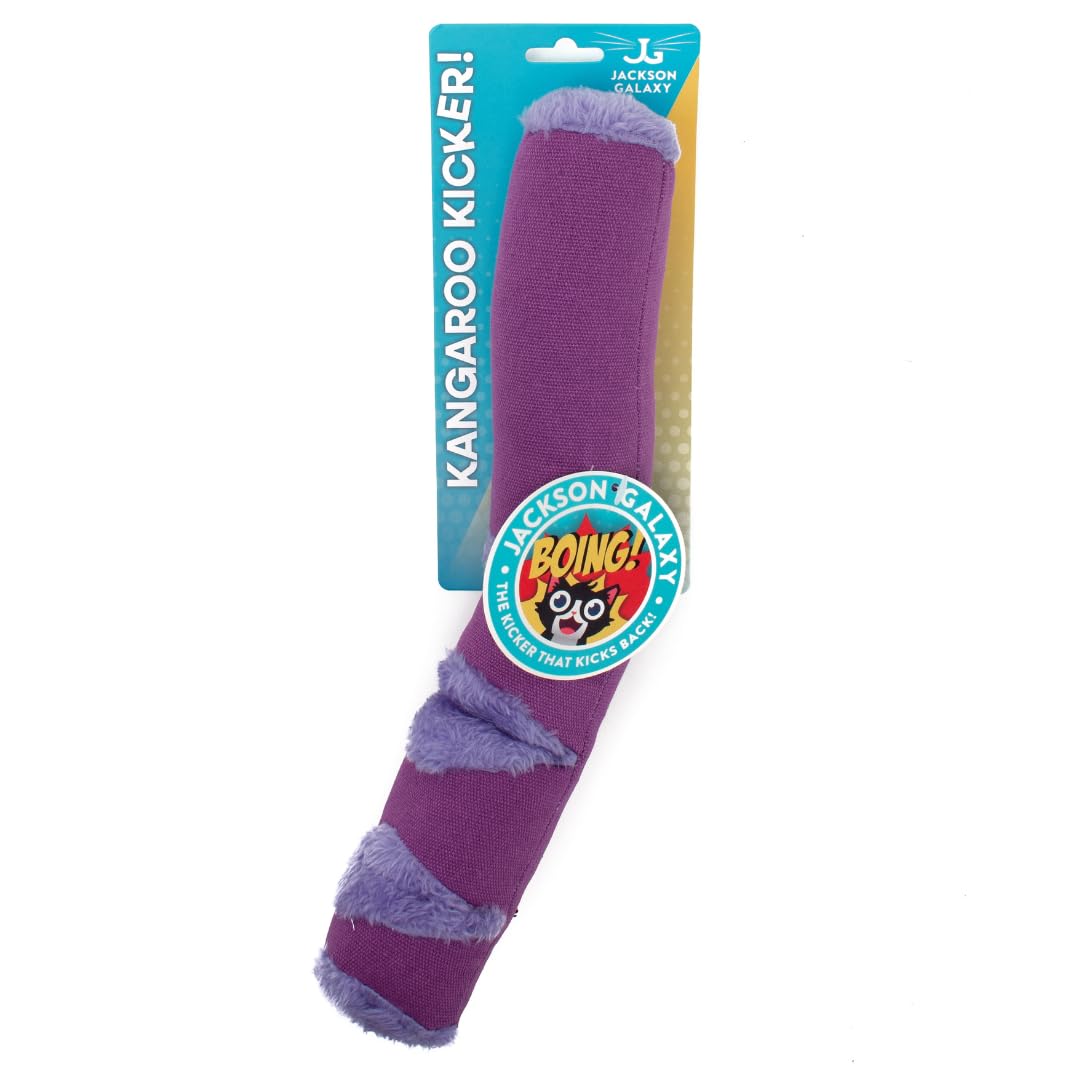 Jackson Galaxy Kangaroo Kicker - Cat Kicker Toy, Spring Action, Kicks Back
