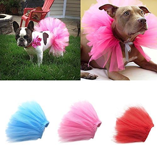 Pet Puppy Small Dog Lace Skirt Princess Tutu Dress Clothes Apparel Pet Costumes Dog Dresses Pet Apparel And Accessories (Red)