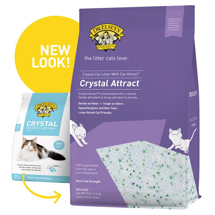 Dr. Elsey'S Crystal Attract Silica Cat Litter, 8Lbs