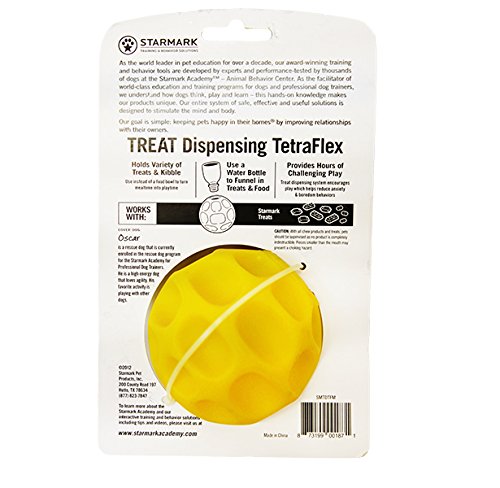 Starmark Treat Dispensing Tetraflex Dog Toy Large