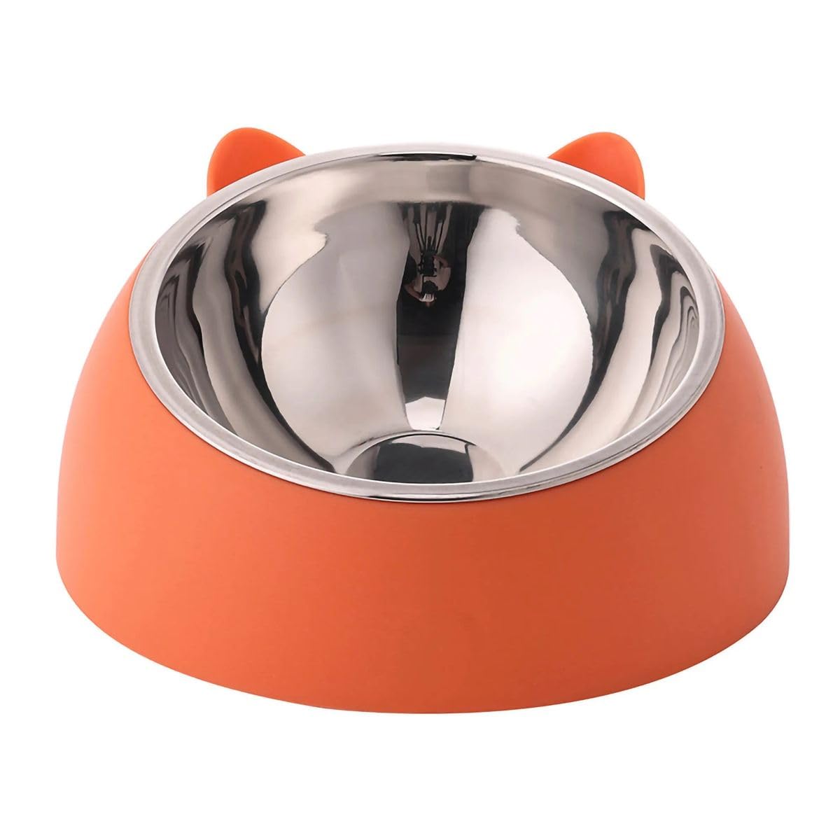 Evona AntiSkid Dog Food Bowl | Stainless Steel Dog Food & Water Feeding Bowl | Basic Pets Feeder  Perfect For Dogs, Puppy, Cat