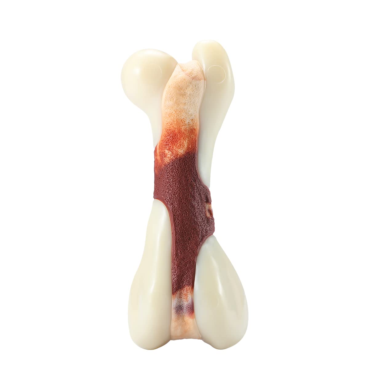 Indestructible Dog Chew Toys For Aggressive Chewers, Tikaton Bacon Flavor Durable Dog Teething Chew Toys Bones For Large Dogs