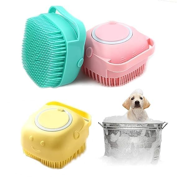 Wlofin Dog Grooming And Bathing Brush, Dog Brush, Dog Washing Brush For German Shepherd, Great Dane, Beagles, Golden Retriever, 