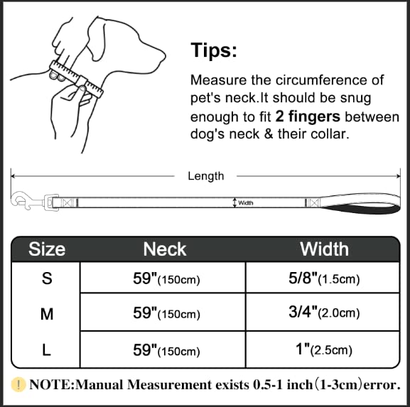 Tunkoo Dog Leash Floral With Soft Comfy Cotton Handle