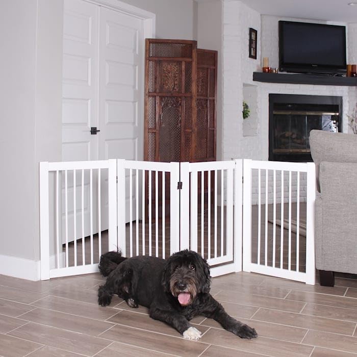 Primetime Petz 360 Configurable Freestanding Dog Gate with Door for Home