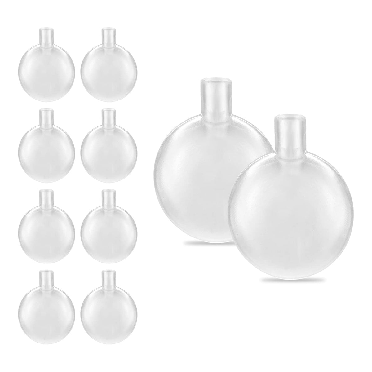 Wishlotus 10Pcs Squeakers,Toy Noise Maker Plush Toy Repair Reed Insert Airbag Replacement For Dog Cat Toy Repair (Round) (Large 