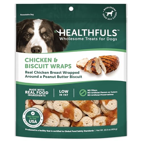Healthfuls Chicken & Peanut Butter Flavored Dog Biscuits, 16oz