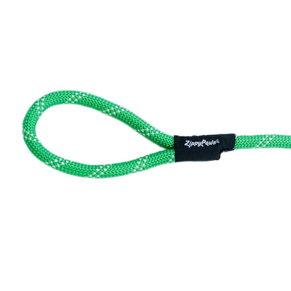 Zippypaws Climbers Dog Leash, Durable Rope Leash For Large Dogs, 6 Feet Long, 2/3 Inch Thick, Green
