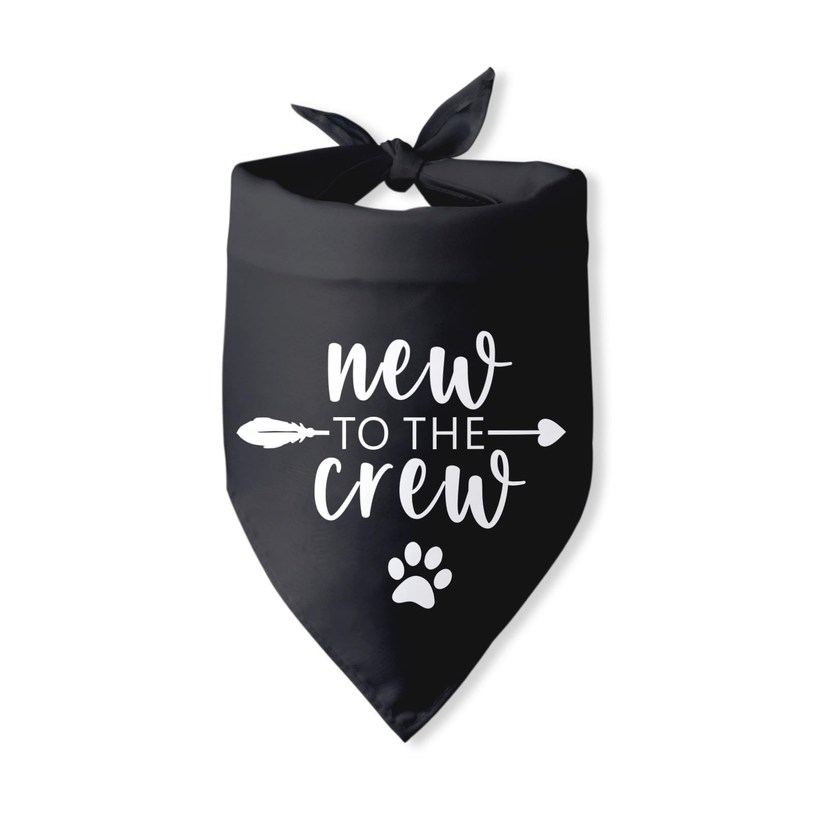 New to The Crew Dog Bandana New Puppy Announcement Gift for New Owners New Puppy Gift New Dog Announcement Photo Props Accessori