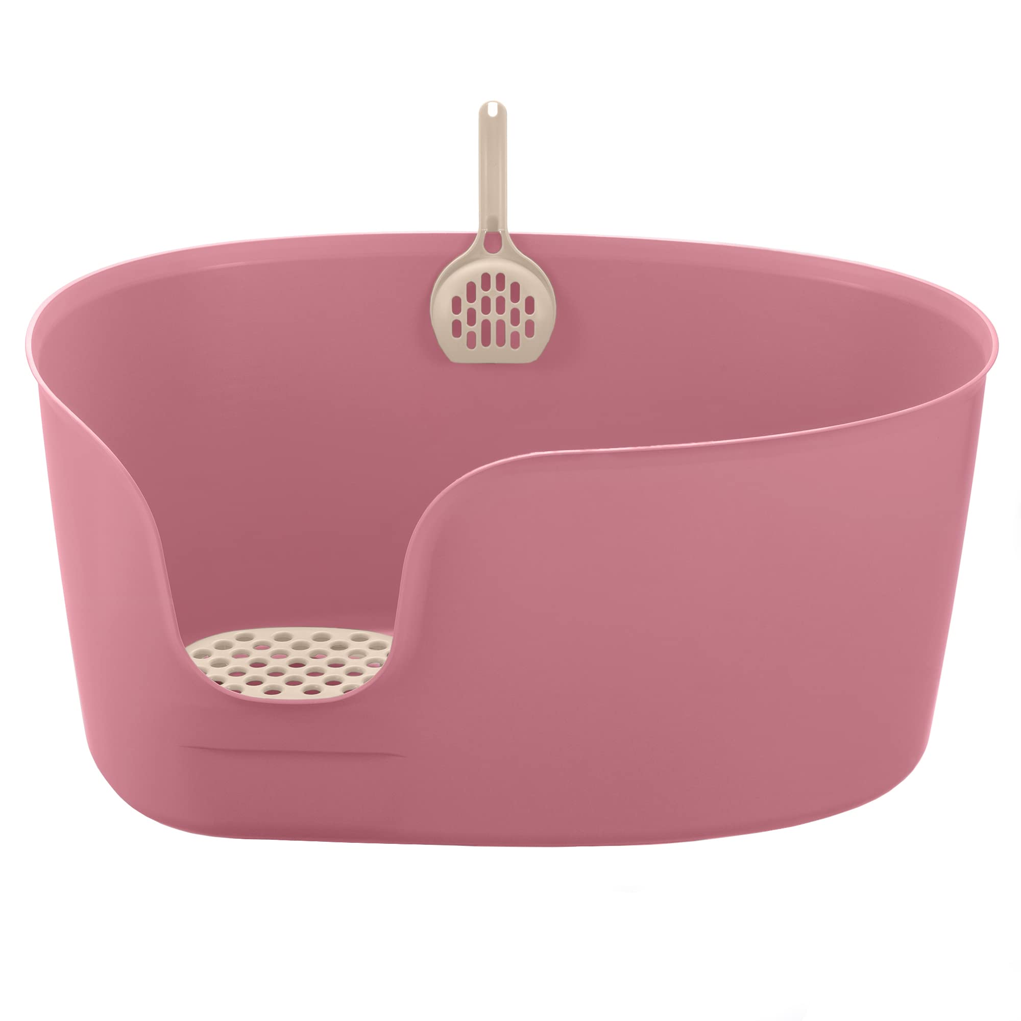 Richell Paw Trax High Wall Cat Litter Box Xl, Large High Sides Cat Litter Pan