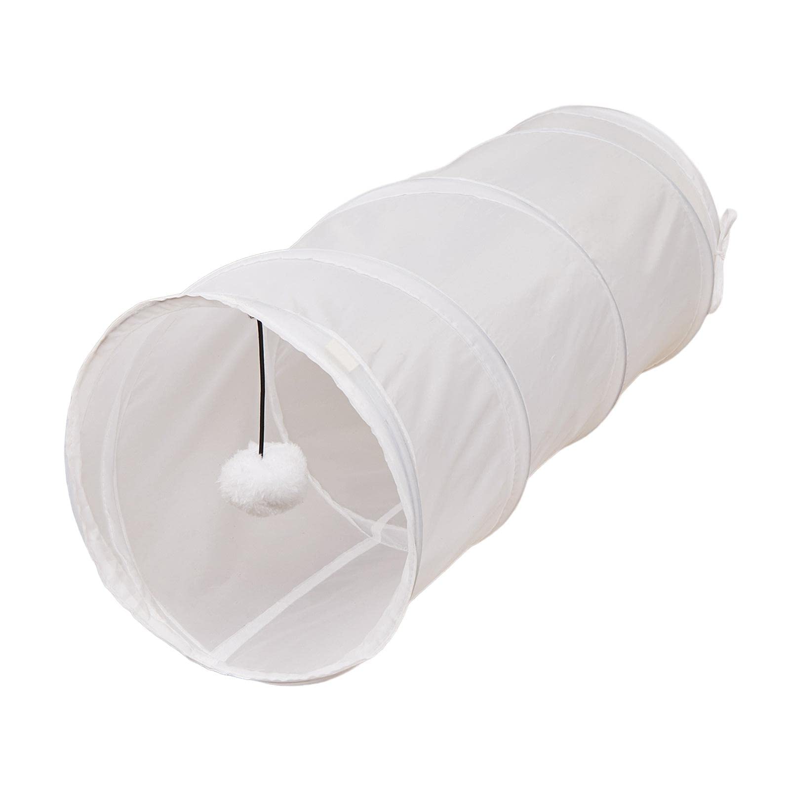 Saz Dekor Kitten Tunnel Tube Training Folded Kitten Cat Toys With Play Ball Cat Tunnel Regular