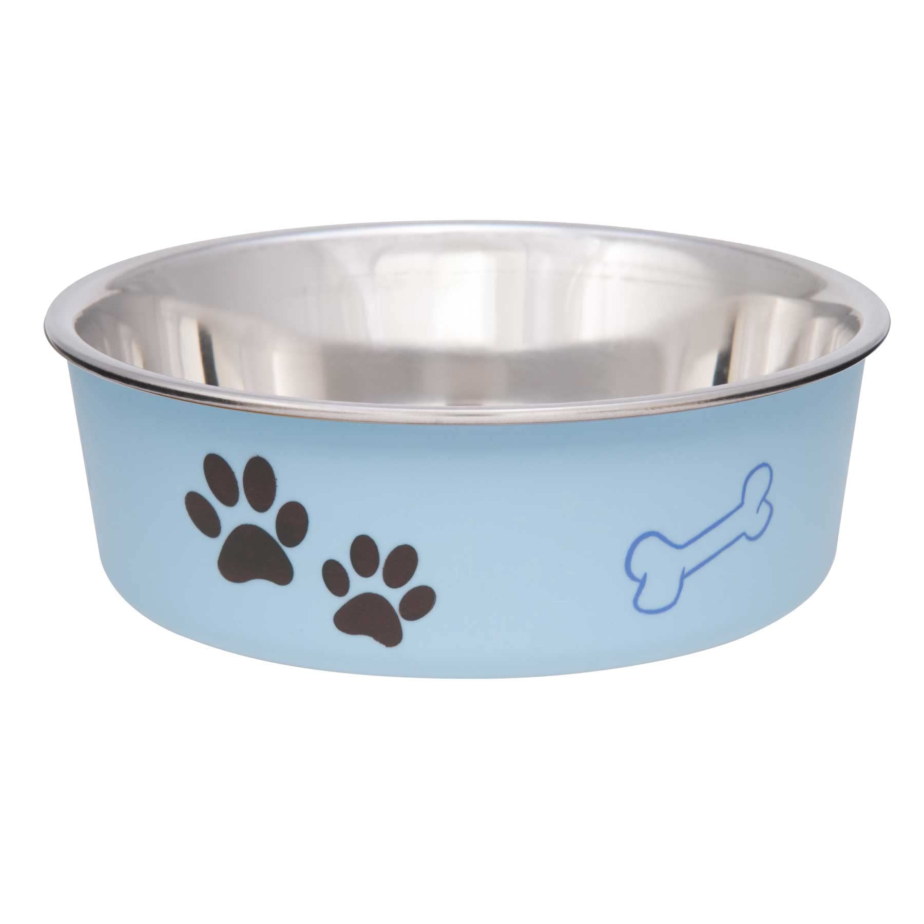 Loving Pets Bella Dog Bowl Size: Medium (2.25' H X 6.75' W X 6.75' D), Color: Murano Blue