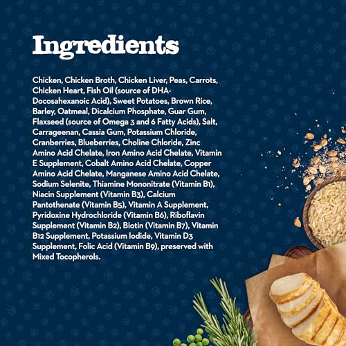 Blue Buffalo Baby BLUE Natural Puppy Wet Dog Food, Healthy Growth Formula with DHA, Chicken and Vegetable Recipe, 12.5-oz. Cans