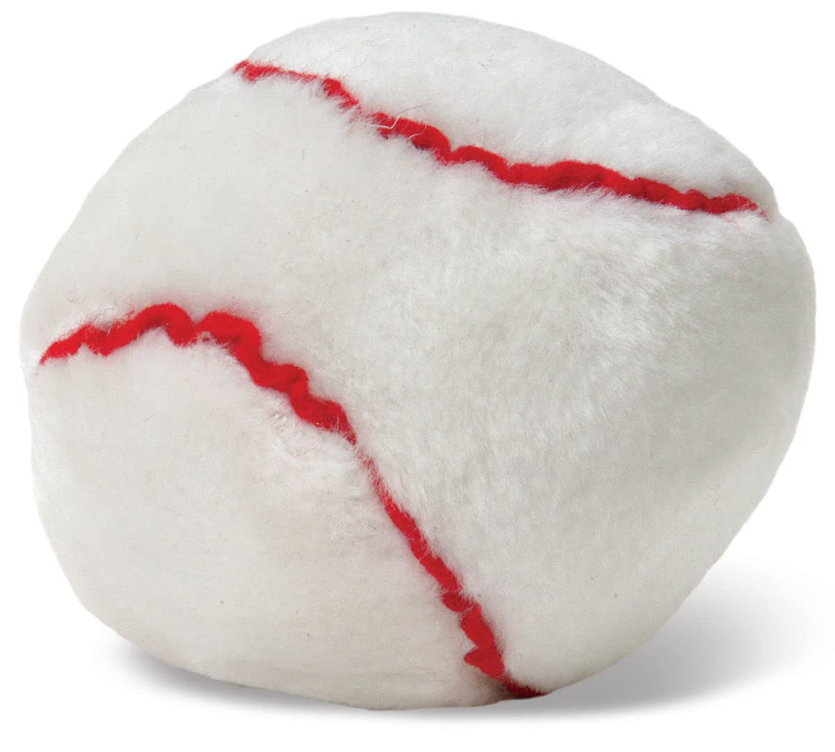 Jeffers Pet Plush Dog Toy With Squeaker, Baseball 4'' - Soft Crinkle Fabric, Safe & Durable, Healthy Fun For Small & Medium Dogs