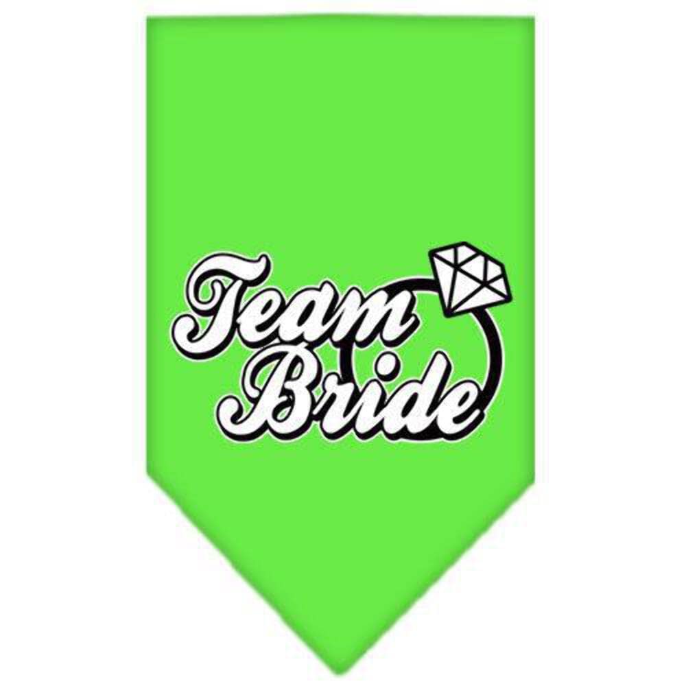 Mirage Pet Products Team Bride Screen Print Bandana, Large, Turquoise
