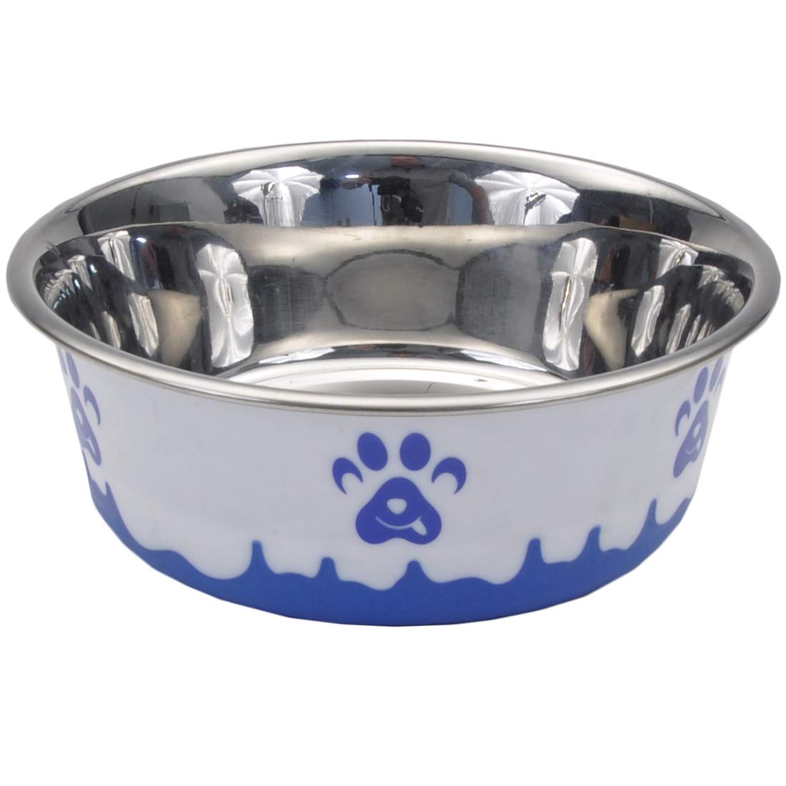 Coastal Pet Maslow Design Series Non-Skid Dog Bowl Blue Paws