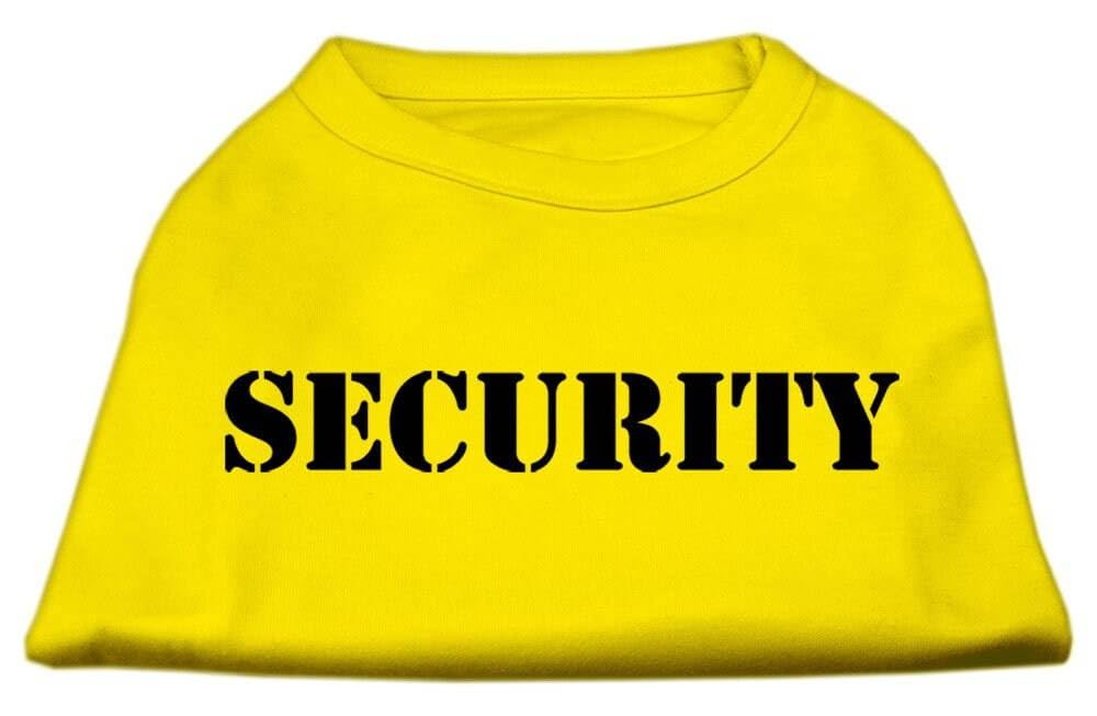 Mirage Pet Products 12-Inch Security Screen Print Shirts for Pets, Medium, Yellow