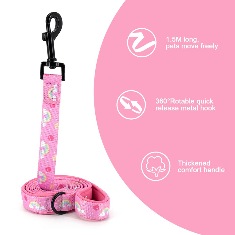 Dog Cat Harness And Leash Set, Puppia Soft Mesh Padded And Adjustable Puppy Vest Cute Dog Clothes Escape Proof Easy Walk Pet Acc