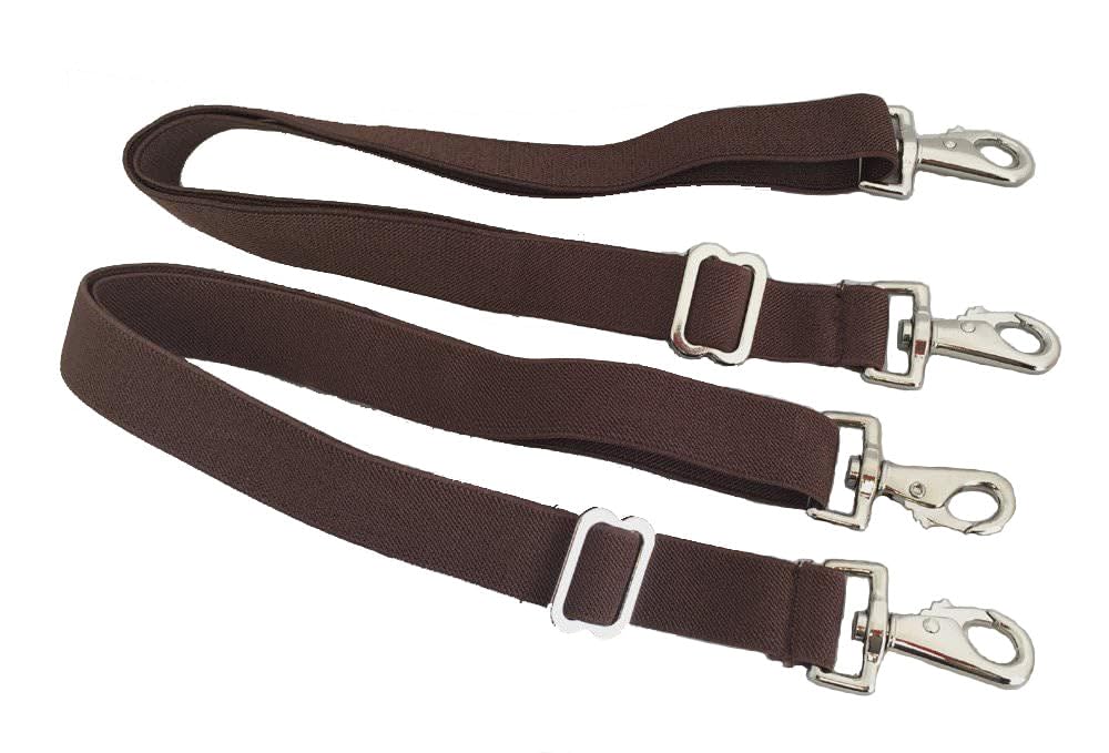Aj Tack Elastic Replacement Blanket Leg Strap - 2 Pairs
