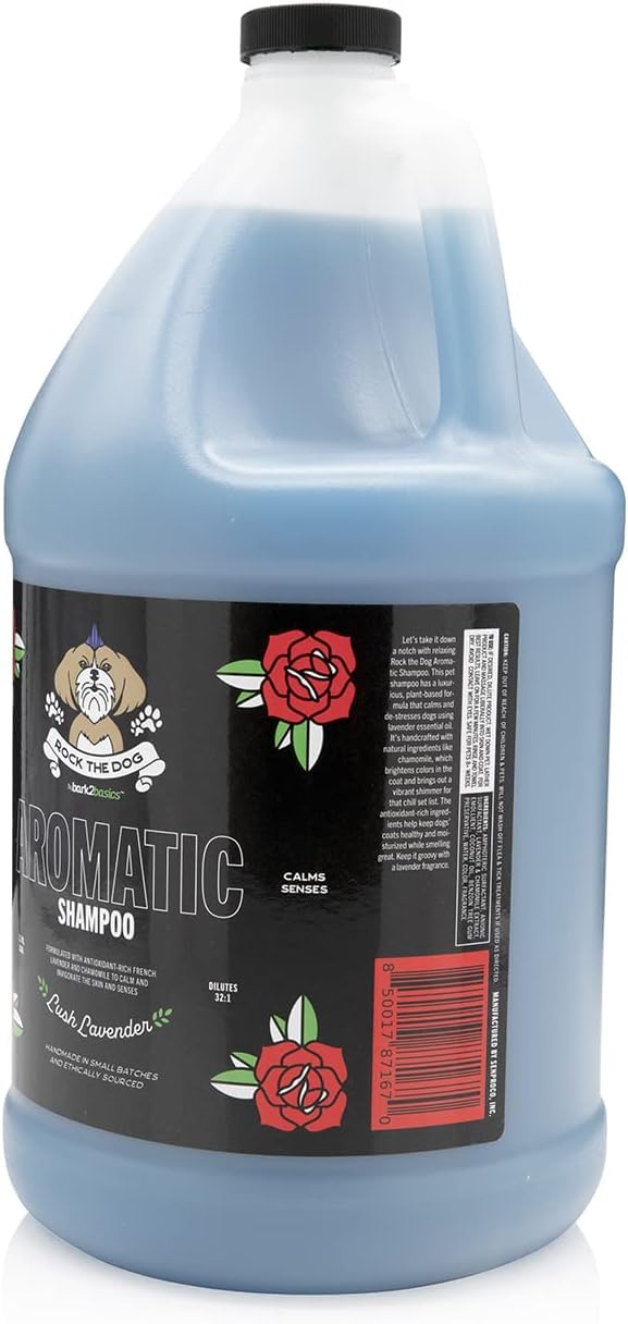 Bark2Basics Aromatic Pet Shampoo, Lavender & Chamomile, 1 Gallon - Professional Grade, Natural Formula
