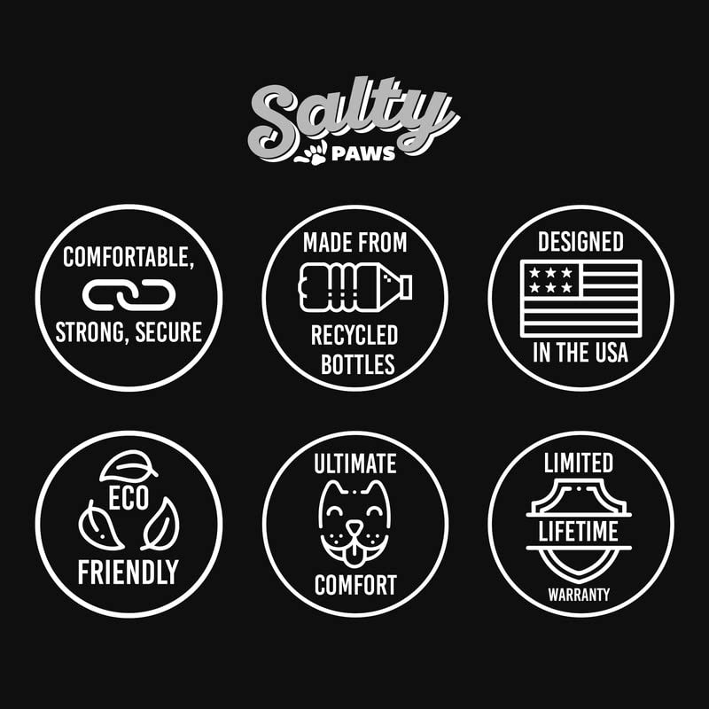 Salty Paws Surfing Dog Collar | Designs For Beach Dogs, Floral, Fishing, Surfing, Hawaiian, Red Birds L