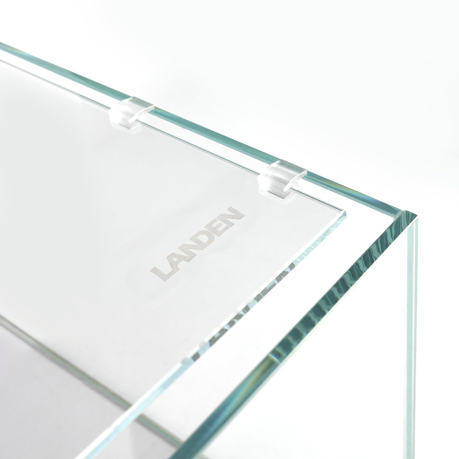 Landen 4Mm Thick Clear Glass Aquarium Lid,Includes 4 Clips For Secure Placement, 576 X 352Mm(22.68X13.86 Inches) For 584-588 Mm