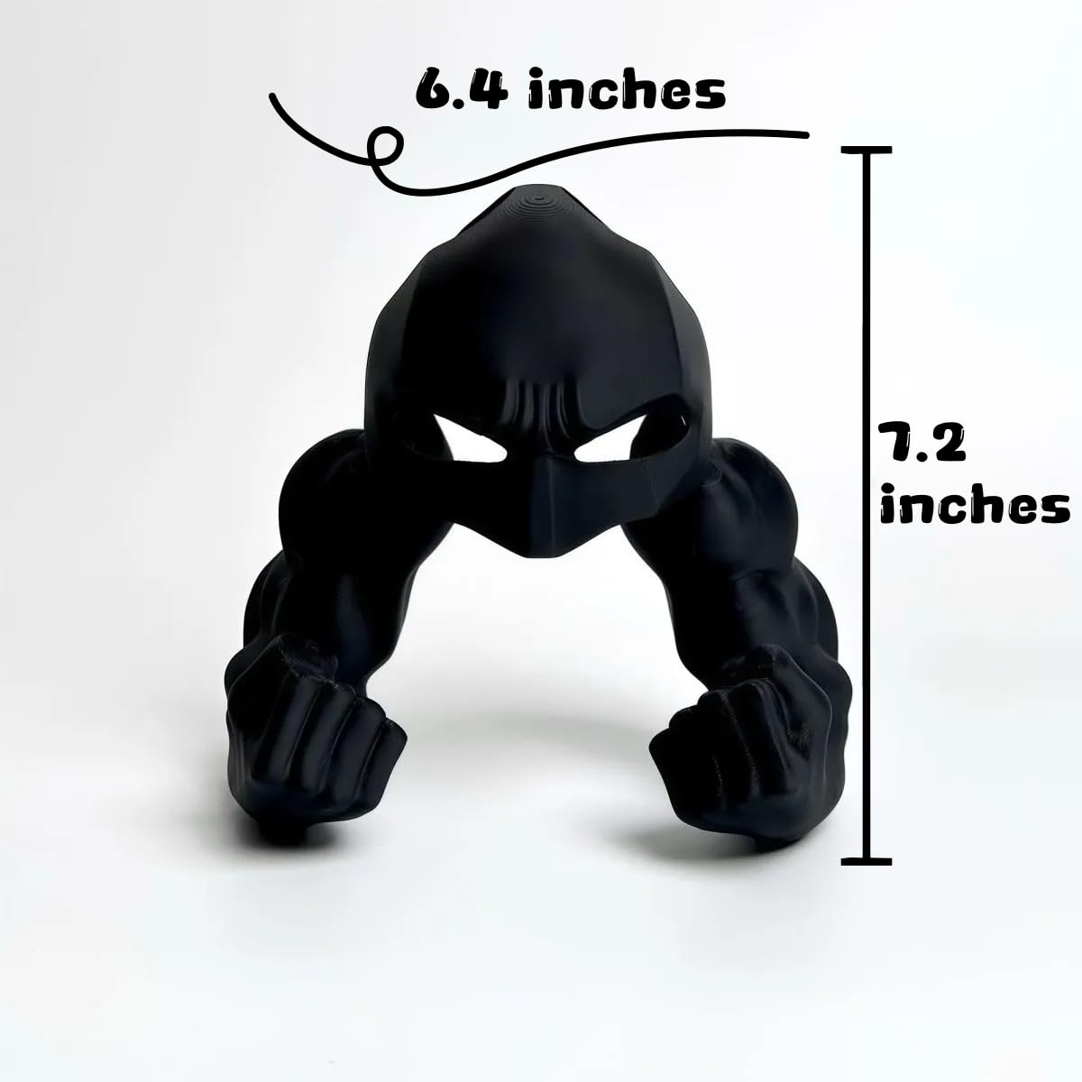 LINHUNCAT Cat Halloween Costume Accessories Set, 3D Printed Bat Mask and Muscle Arms, Role Play Props,Funny Cat Costume Accessor