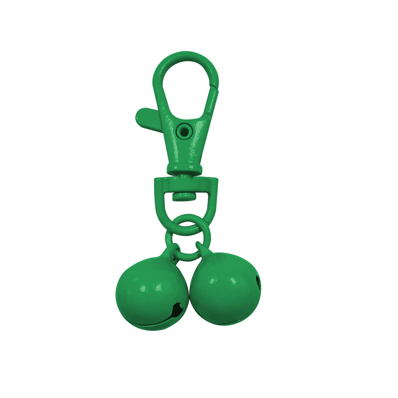 JANEMO St Patricks Day Dog Collar Bell Decoration - Mini Brass Bell for Dogs and Cats - Green