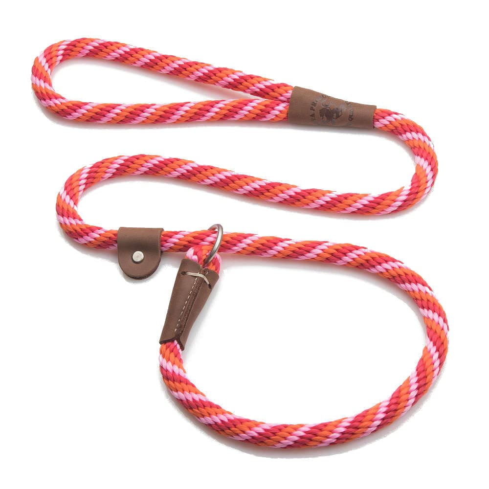 Mendota Pet Slip Leash - Dog Lead And Collar Combo - Made In The Usa - Taffy, 1/2 In X 6 Ft - For Large Breeds