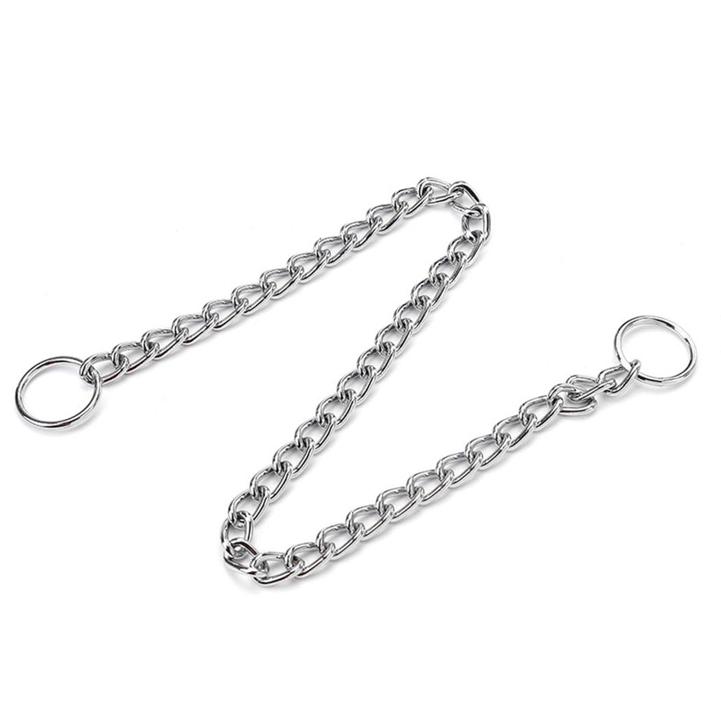 Silver Chain Collar For Medium Dogs,Training Collar For Dogs Heavy Duty Metal Slip P Link Martingale Collars Puppy Chain For Xxs