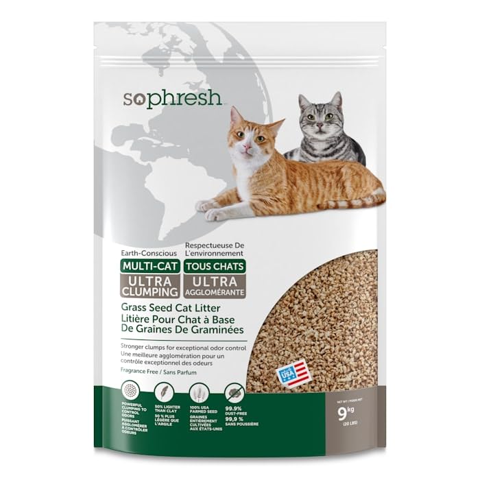 So Phresh Extreme Clumping Unscented Grass Seed Cat Litter 20 Lbs.
