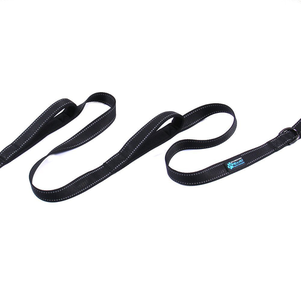 Max and Neo Triple Handle Reflective Dog Leash - 6ft Teal, We Donate a Leash for Every Leash Sold