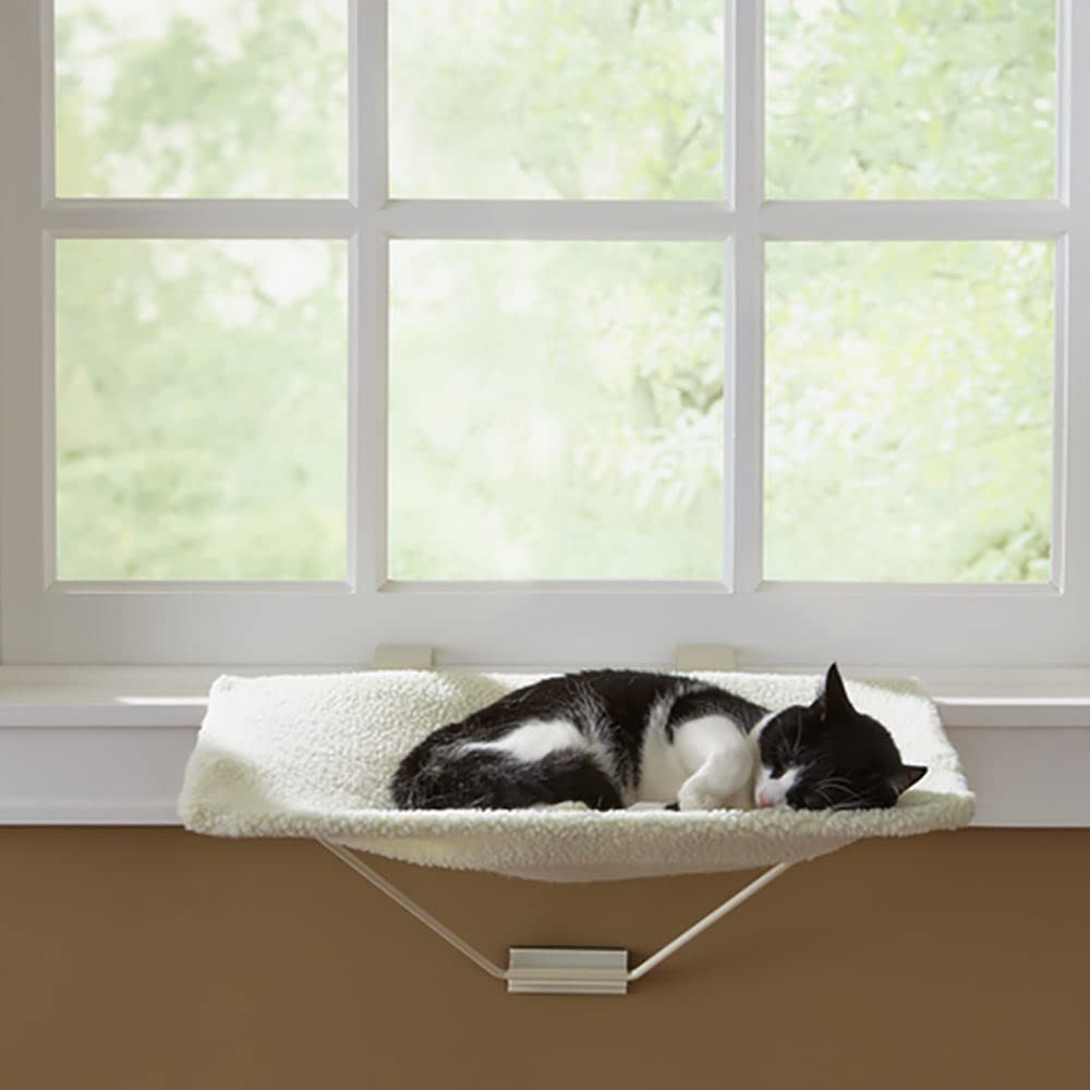 Prevue Pet Products Tabbynapper Easy Mount Cat Hammock Bed Perch For Window, No Tools Needed