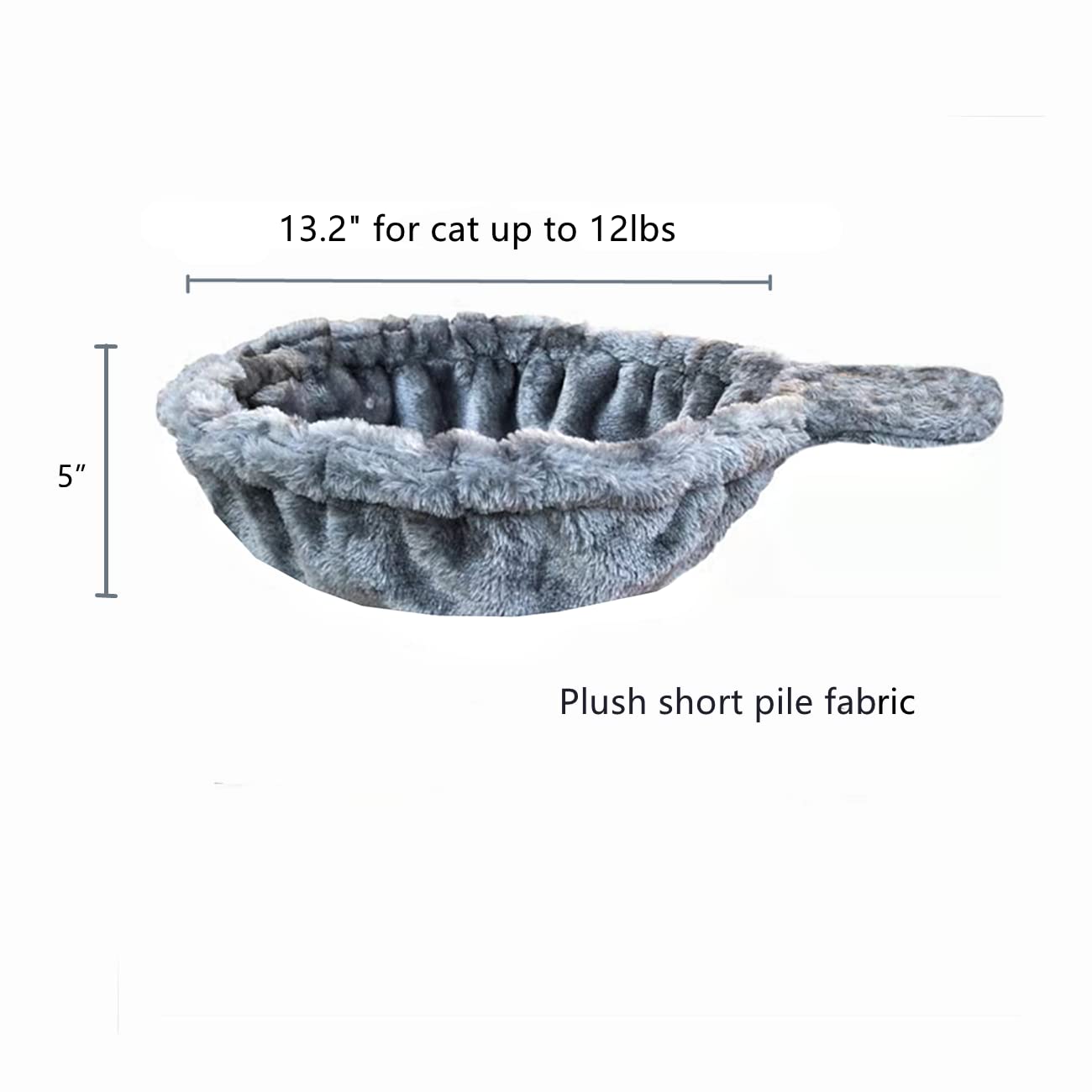 Shengocase 13 Grey Basket Lounger Hammock Bed For Cat Tree Tower Replacement, 5-Pack Hanging Toys With Elastic Strings, Cat Tr