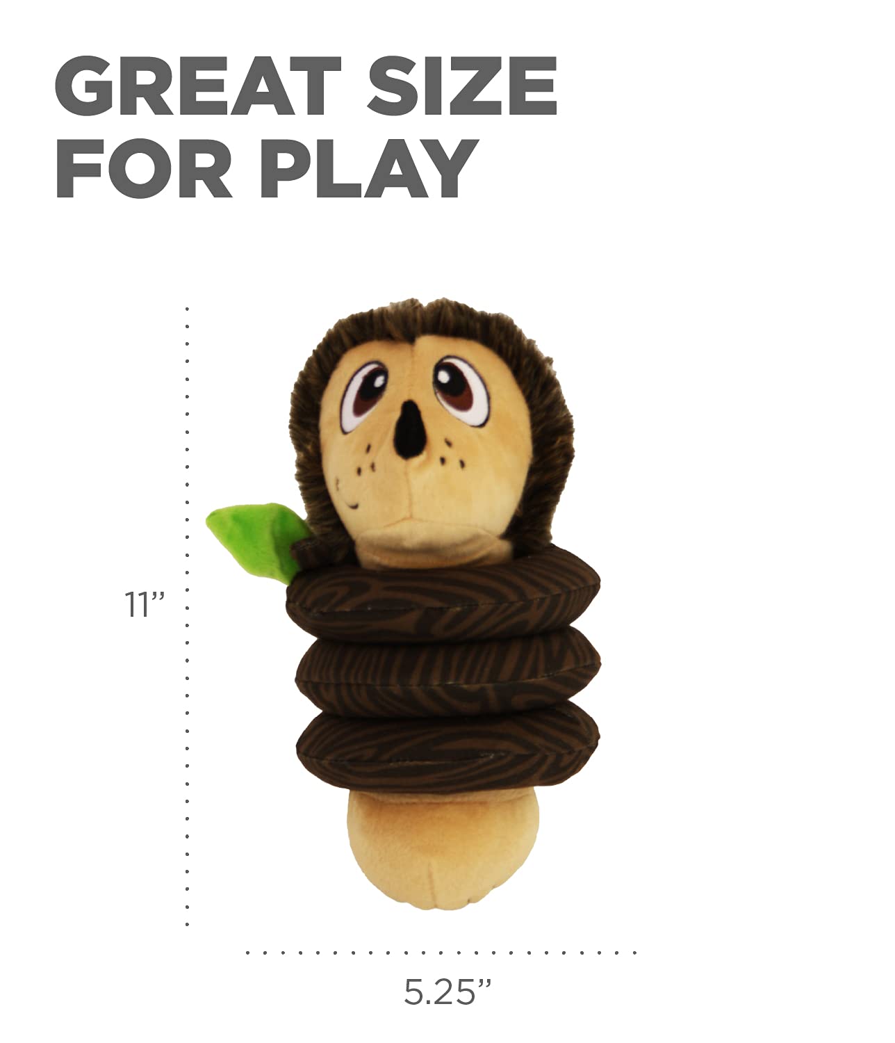 Outward Hound Hedgie Challenge Interactive Puzzle Plush Dog Toy