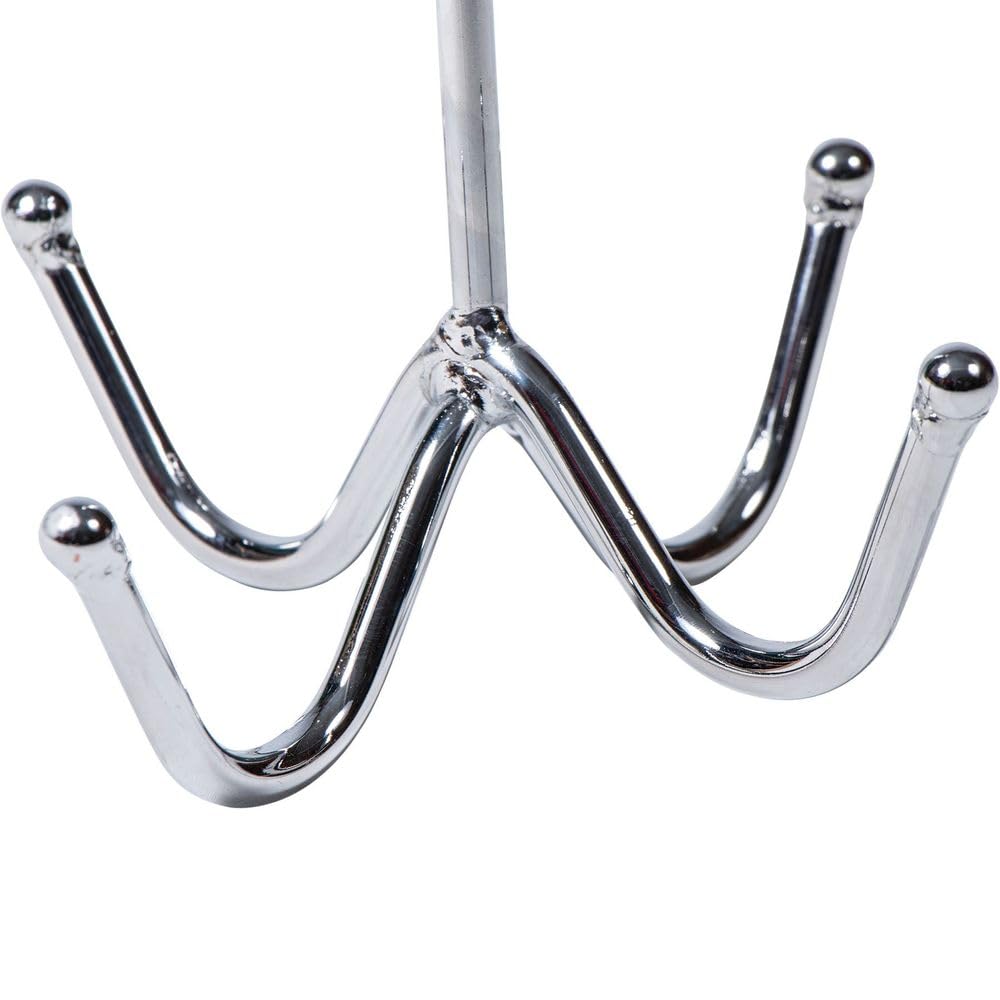 EASY-UP 4 Prong Safety Tack Apparel Hook | Portable Horse Gear Organizer with Chrome-Plated Steel & Ball End Safety Caps | Ideal